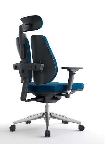 互動體感雙背護脊電腦椅/辦公椅/人體工學椅Double-backed